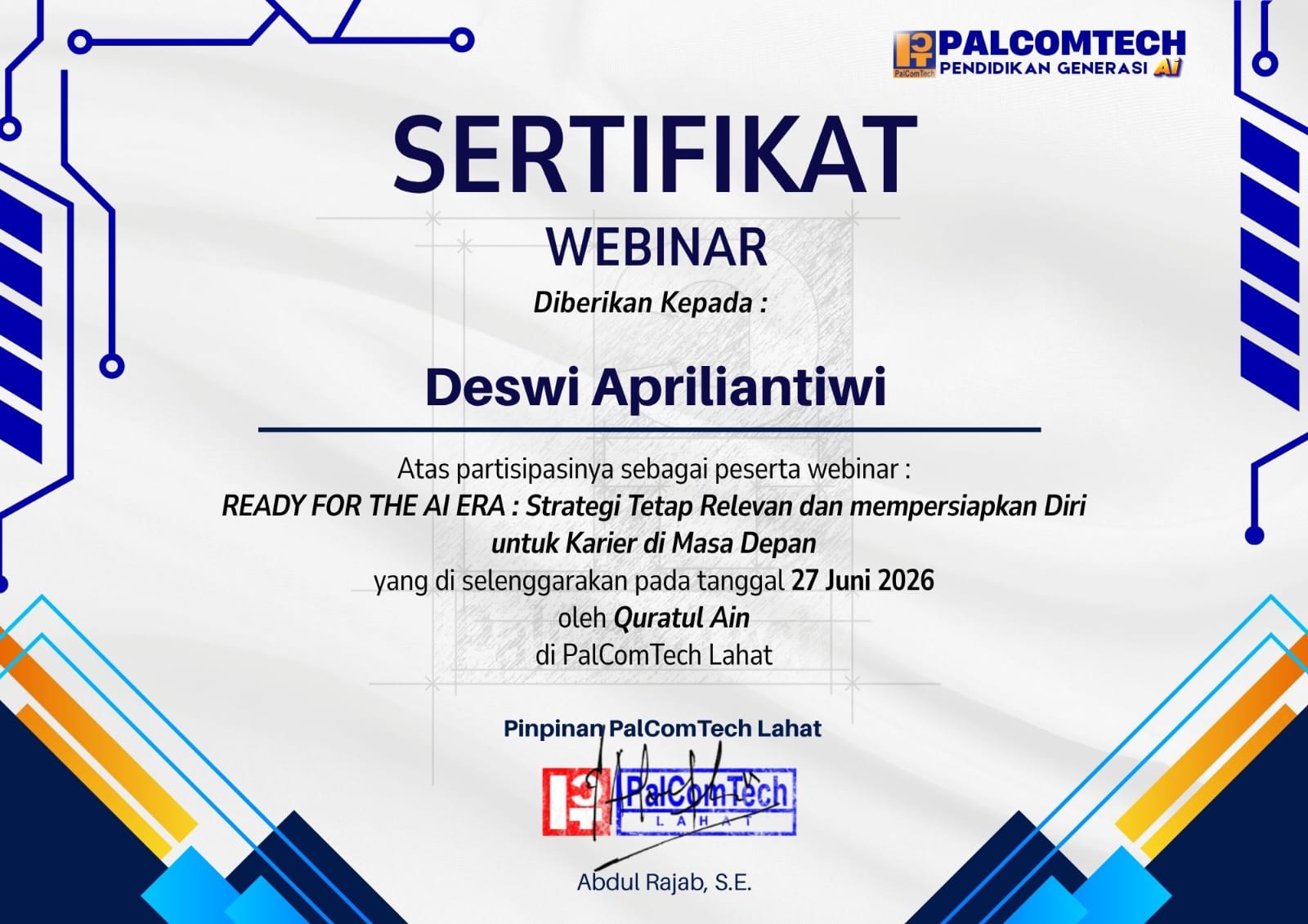 Sertifikat 1